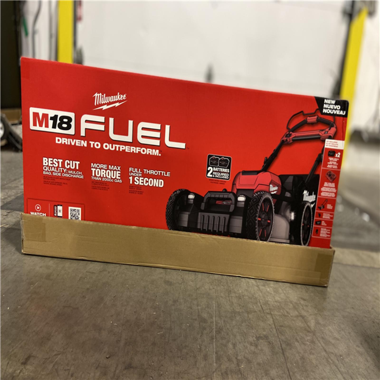 NEW! - Milwaukee M18 FUEL Brushless Cordless 21 in. Walk Behind Dual Battery Self-Propelled Mower Kit