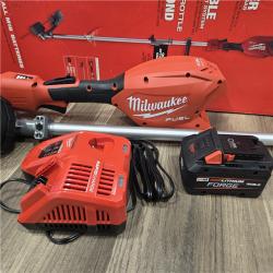 AS-IS Milwaukee M18 FUEL 18V 16 in. Brushless Cordless Battery Powered String Trimmer W/QUIK-LOK Attachment Capability & 8.0 Ah Battery