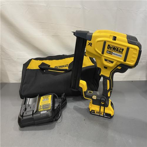 AS-IS - DeWALT 20-Volt MAX 18ga Cordless Brushless Narrow Crown Stapler Kit