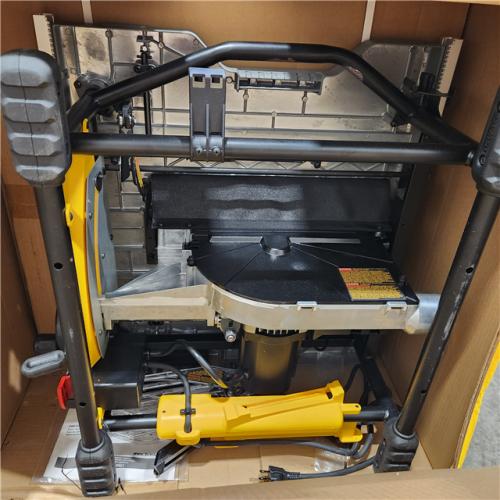 As-Is- DEWALT 15 Amp Corded 10 in. Job Site Table Saw with Rolling Stand