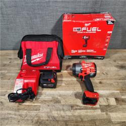 HOUSTON LOCATION - AS-IS (APPEARS LIKE NEW) Milwaukee FUEL 18V Lithium-Ion Brushless Cordless 1/2 in. Impact Wrench w/Friction Ring Kit