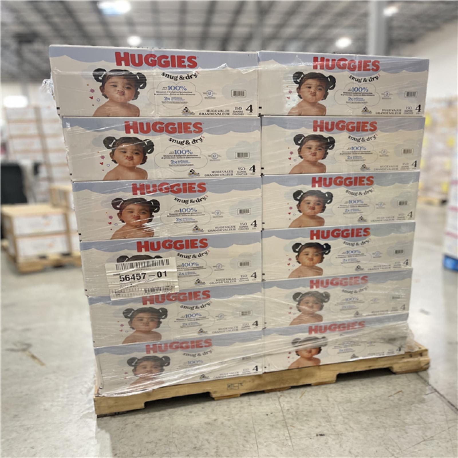 DALLAS LOCATION - Huggies Size 4 Diapers  Snug & Dry Baby PALLET-(36 CASES)
