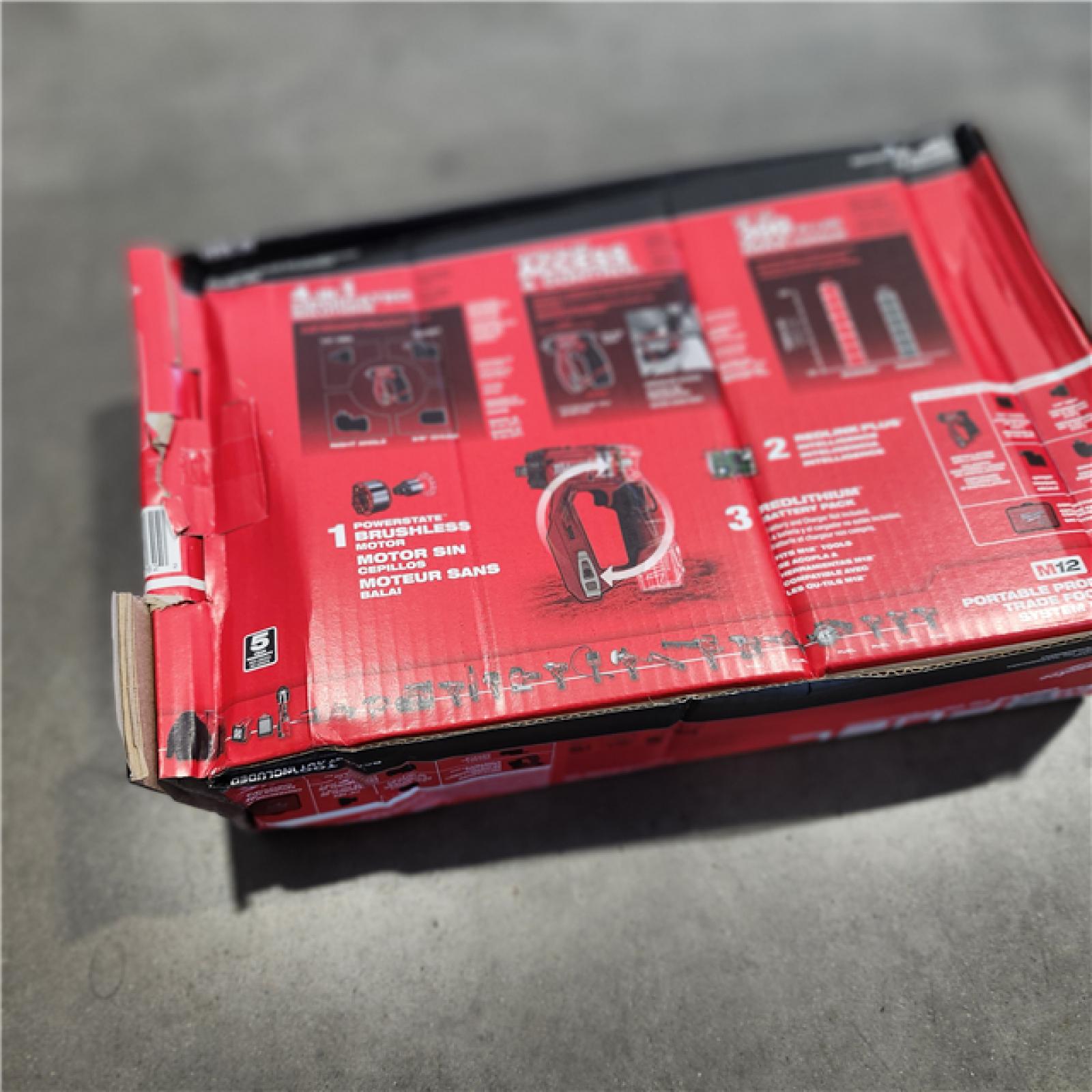 NEW! - Milwaukee M12 FUEL 12V Lithium-Ion Brushless Cordless 4-in-1 Installation 3/8 in. Drill Driver with 4 Tool Head (Tool-Only)