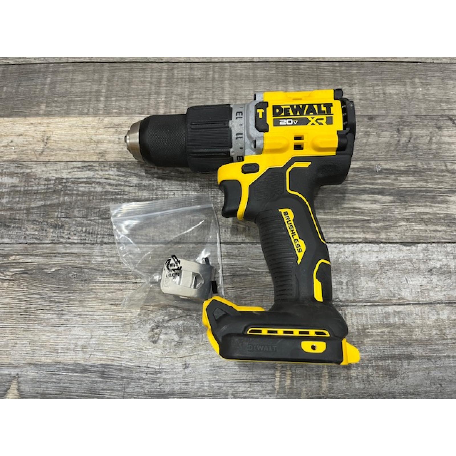 AS-IS DEWALT 20V XR Brushless Cordless 1/2 in. Hammer Drill (Tool-Only)
