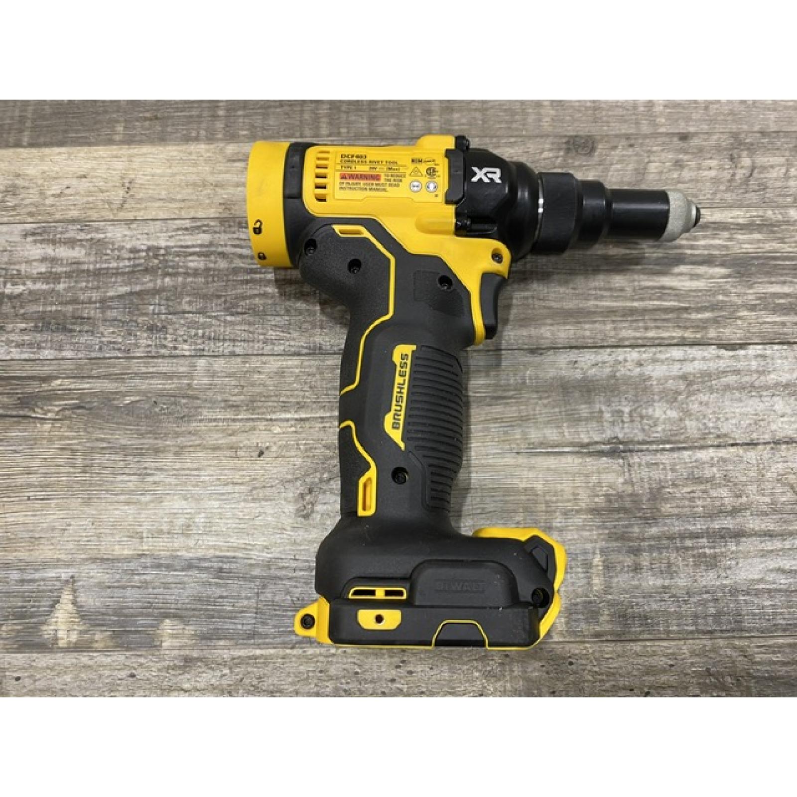 AS-IS DEWALT 20-Volt MAX Cordless 3/16 in. Rivet Tool (Tool-Only)