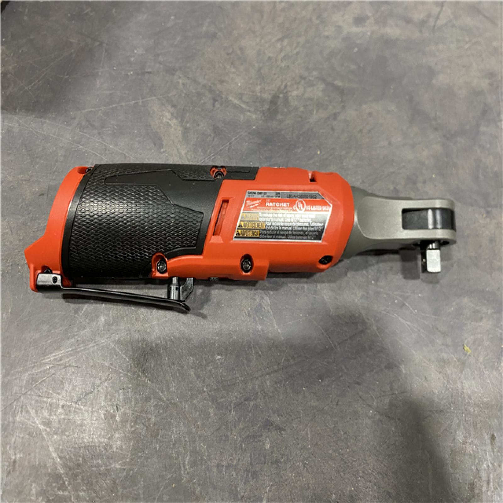 AS-IS Milwaukee FUEL 12-Volt Lithium-Ion Brushless Cordless High Speed 3/8 in. Ratchet (Tool-Only)