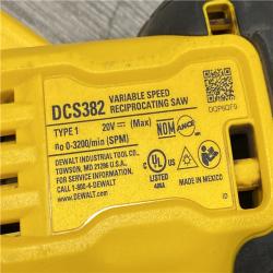 AS-IS DEWALT 20V MAX Cordless Brushless Reciprocating Saw (Tool Only)