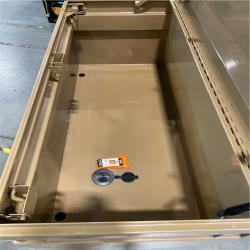 DALLAS LOCATION- AS-IS KNACK 60 in. W x 24 in. L x 28 in. H  Steel Jobsite Tool Storage Chest w/ Lock