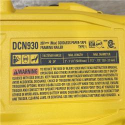 AS-IS DEWALT 20V 30 Degree Cordless Framing Nailer (Tool-Only)