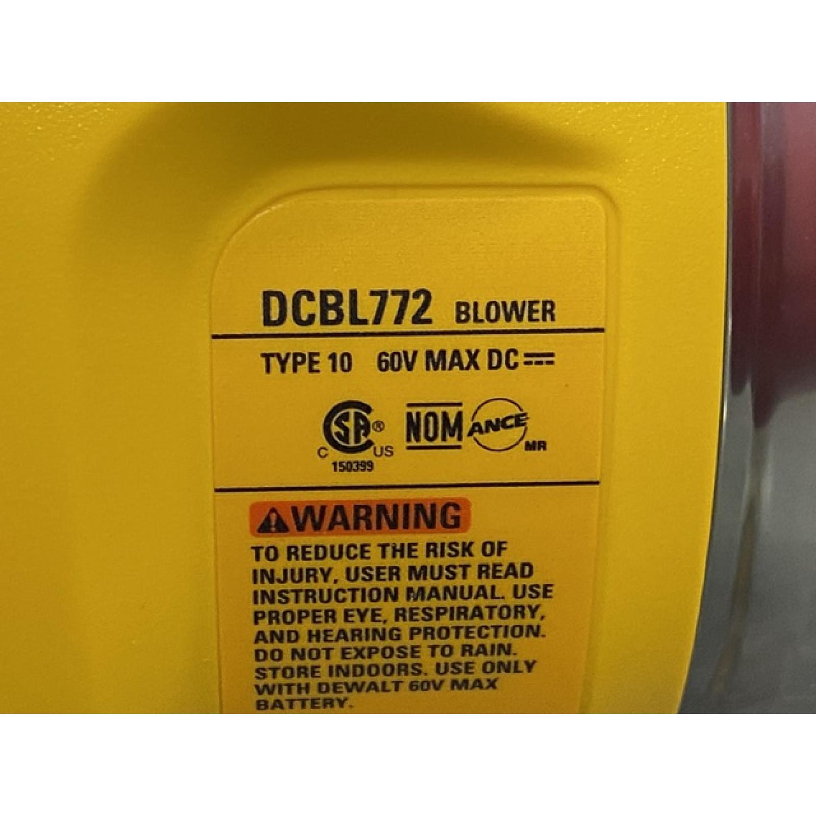 AS-IS DEWALT FLEXVOLT 60V MAX 125 MPH 600 CFM Brushless Cordless Battery Powered Blower Kit