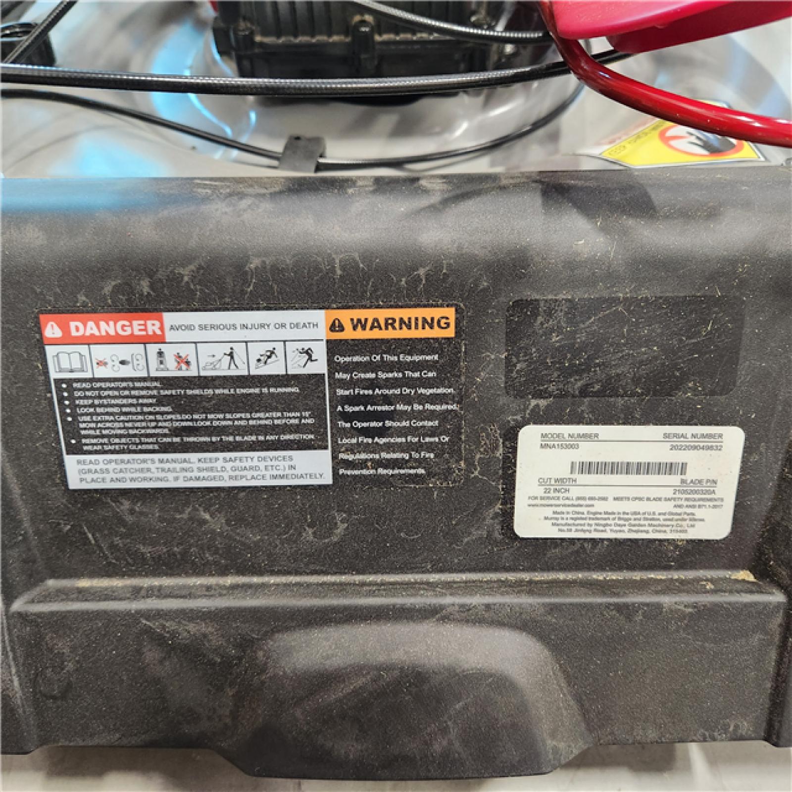 DALLAS LOCATION - AS-IS Murray 22 in. 140 cc Briggs & Stratton Walk Behind Gas Self-Propelled Lawn Mower with Front Wheel Drive and Bagger