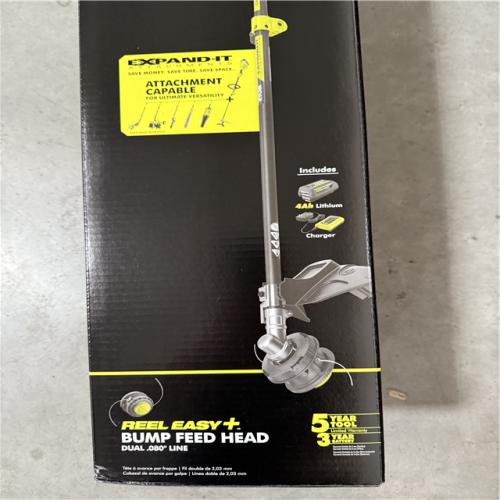 California NEW Sealed Ryobi 40V 15 Attachment Capable String Trimmer Kit, Includes (1) Battery & Charger