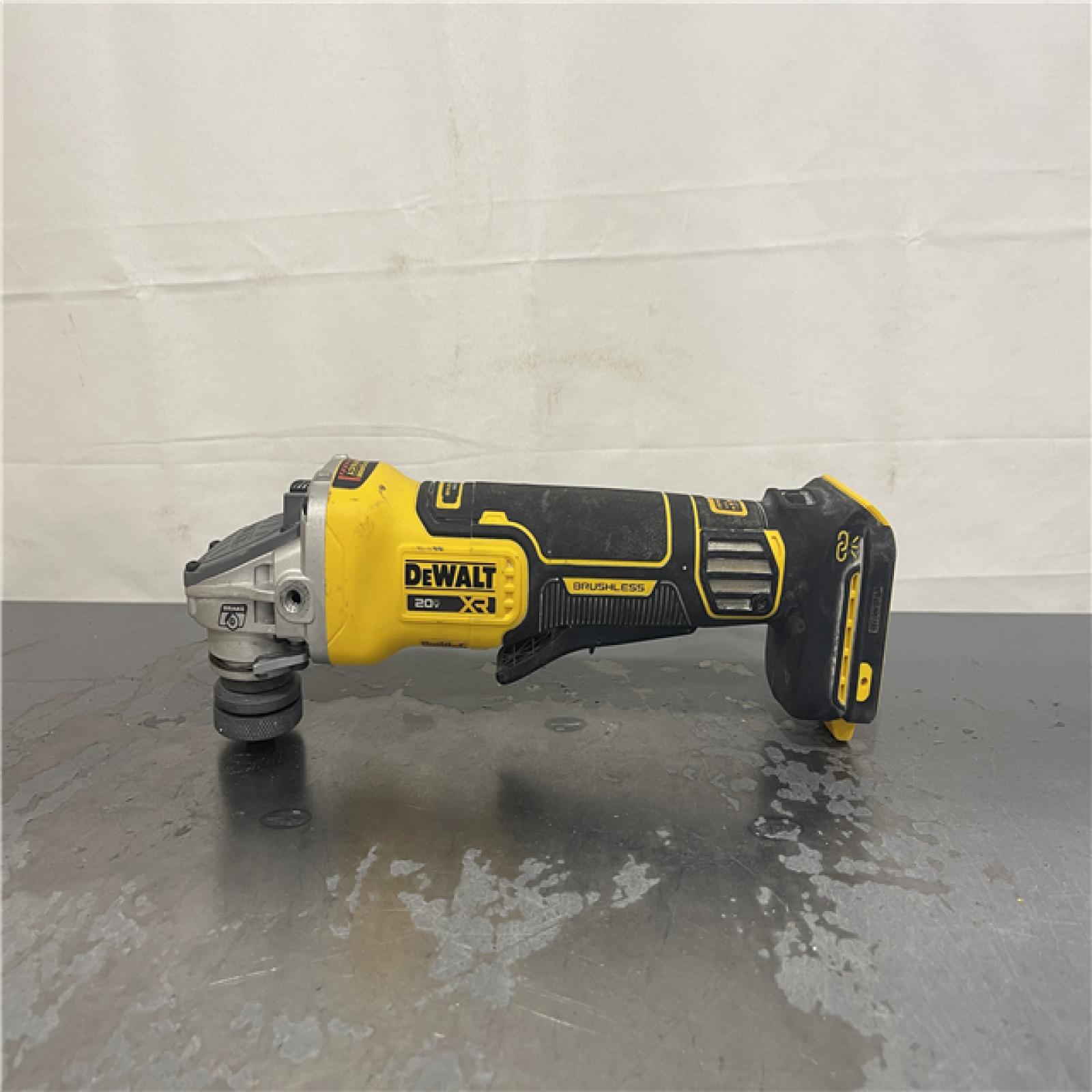 AS-IS- DeWalt 20V XR Cordless 4-1/2. in. to 5 in. Variable Speed Angle Grinder (Tool Only)