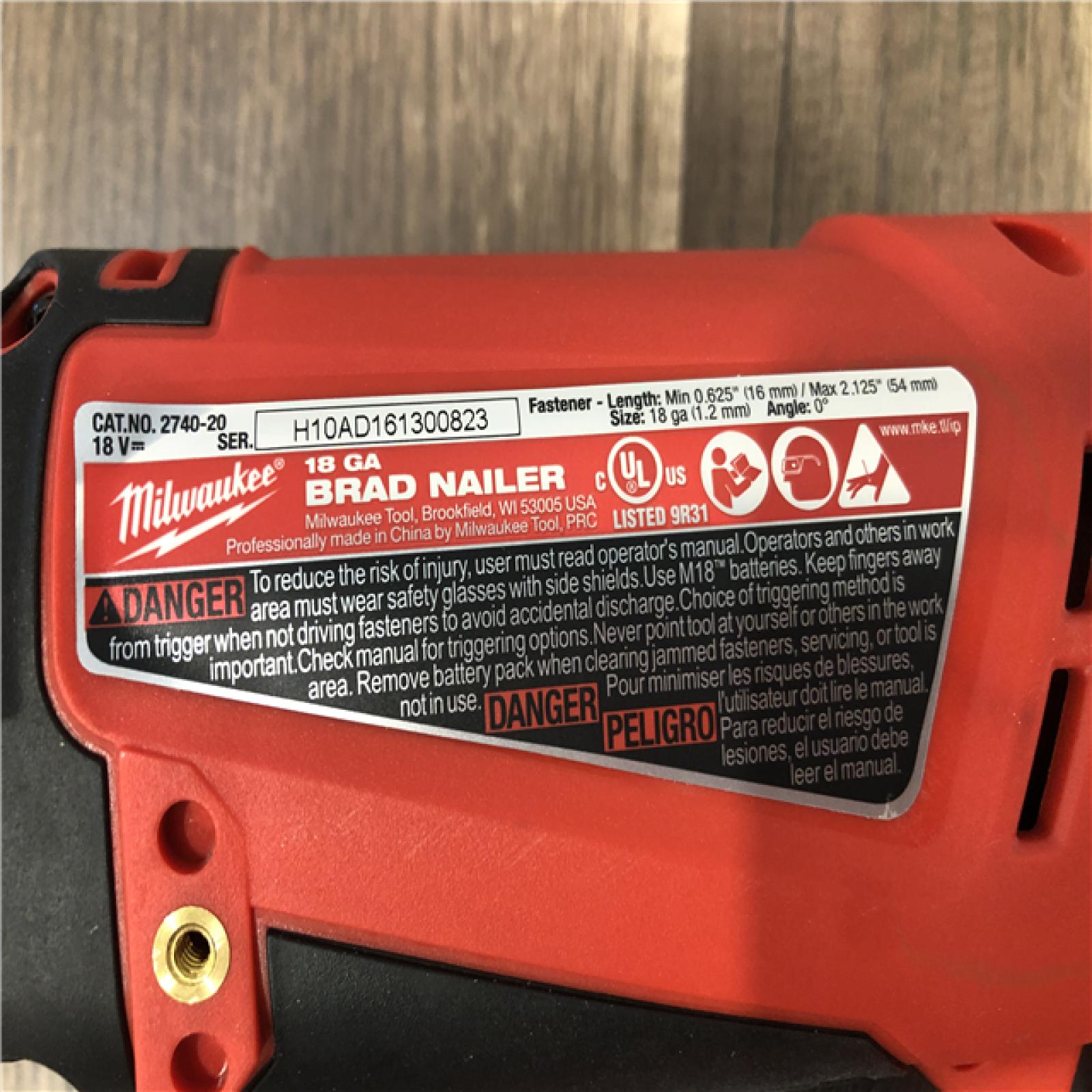 AS-IS Milwaukee 2740-20 M18 FUEL 18GA Brad Nailer Bare Tool