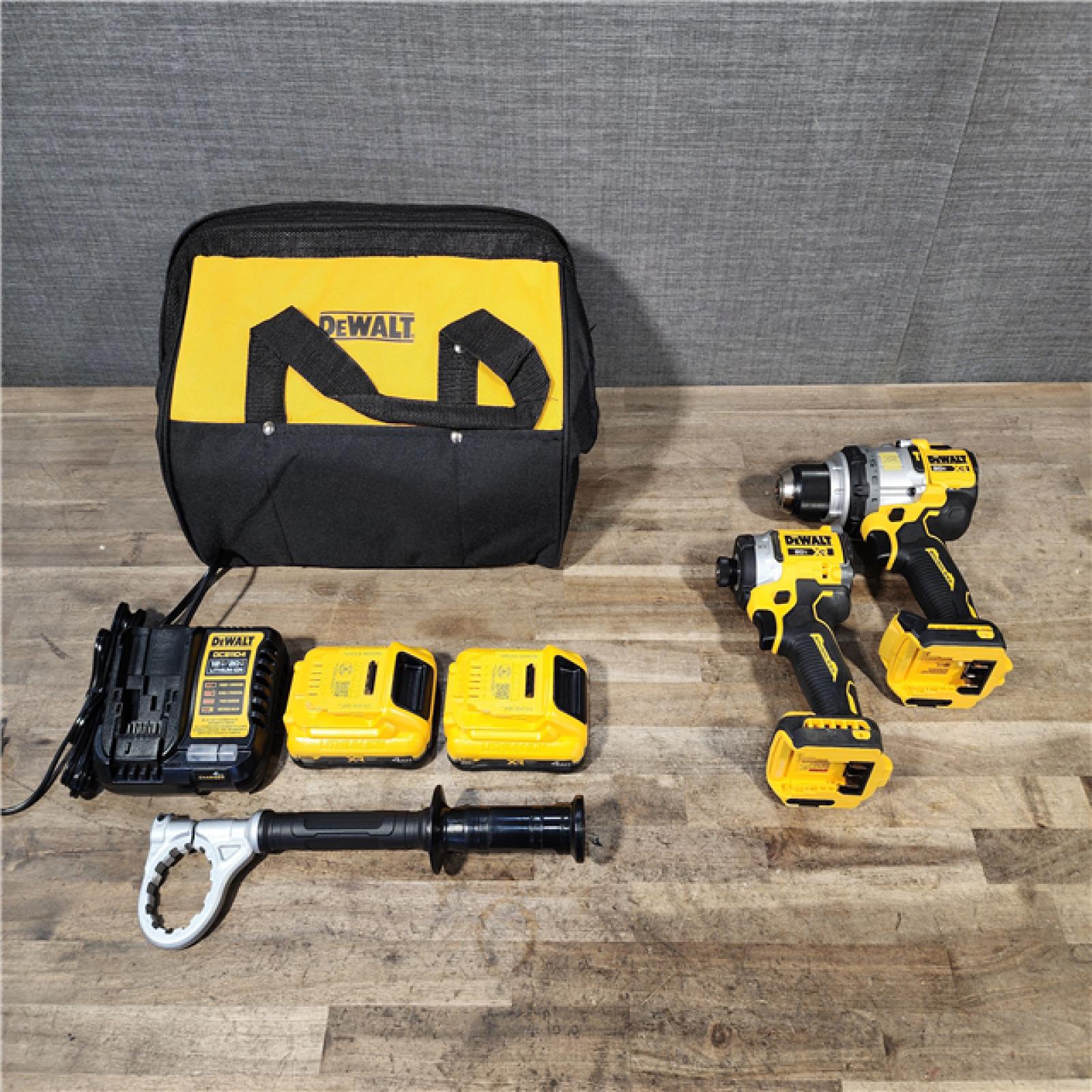 HOUSTON LOCATION - AS-IS DeWalt 20V MAX XR Cordless Brushless 2-Tool Hammer Drill and Impact Driver Kit
