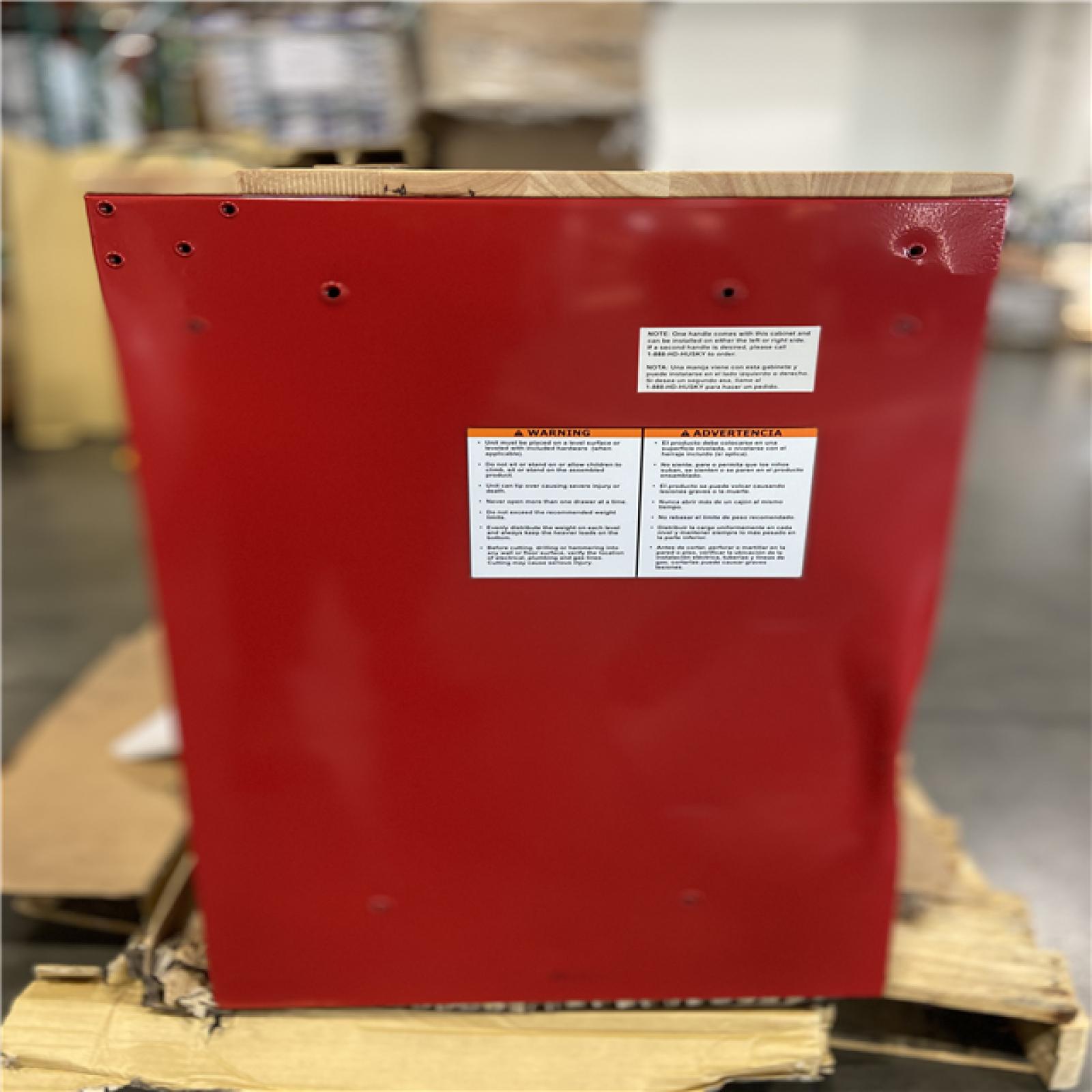 DALLAS LOCATION - Husky Modular Tool Storage 52 in. W x 20 in. D Standard Duty Red Mobile Workbench Cabinet