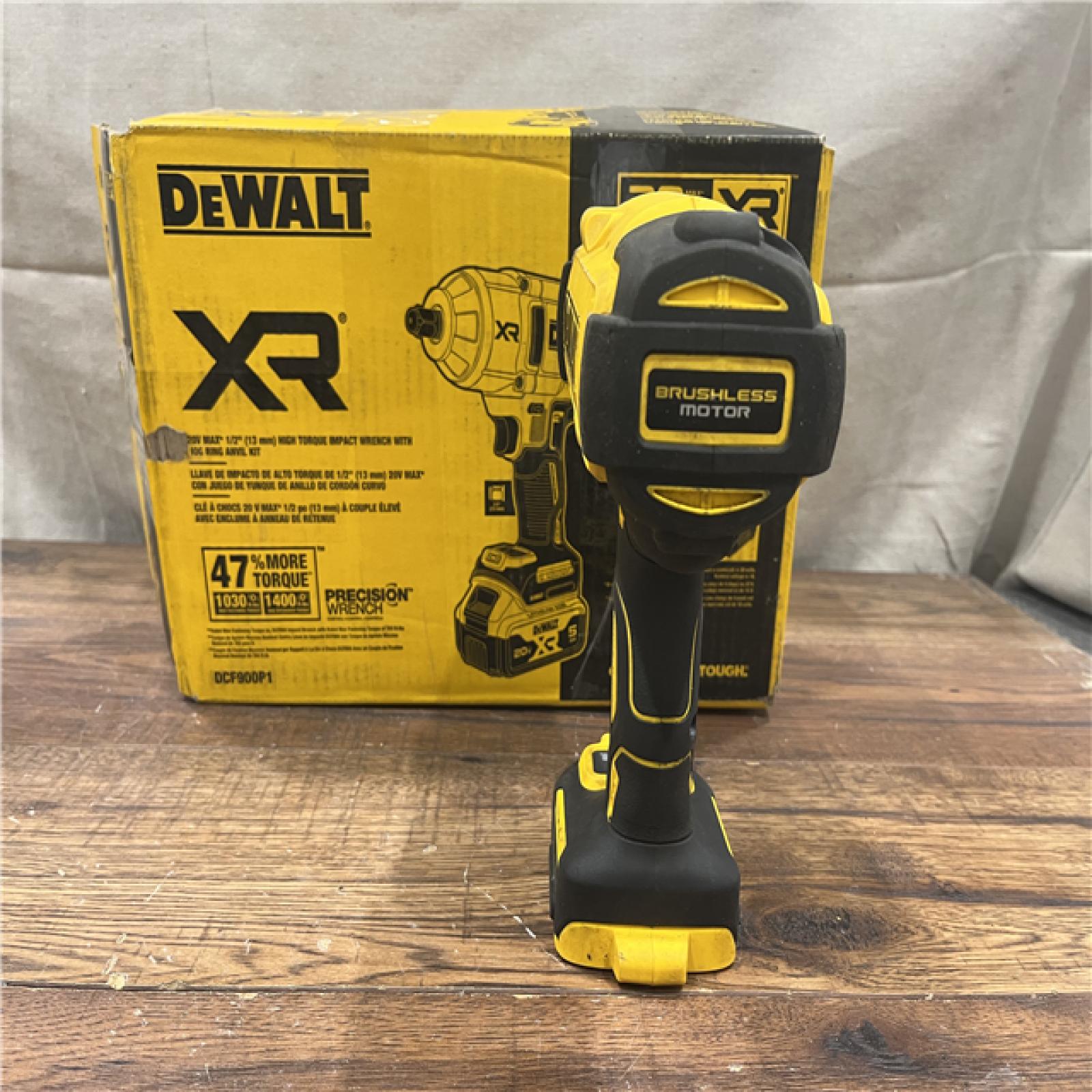 AS-IS DEWALT 20V MAX* XR 1/2  High Torque Impact Wrench with Hog Ring Anvil