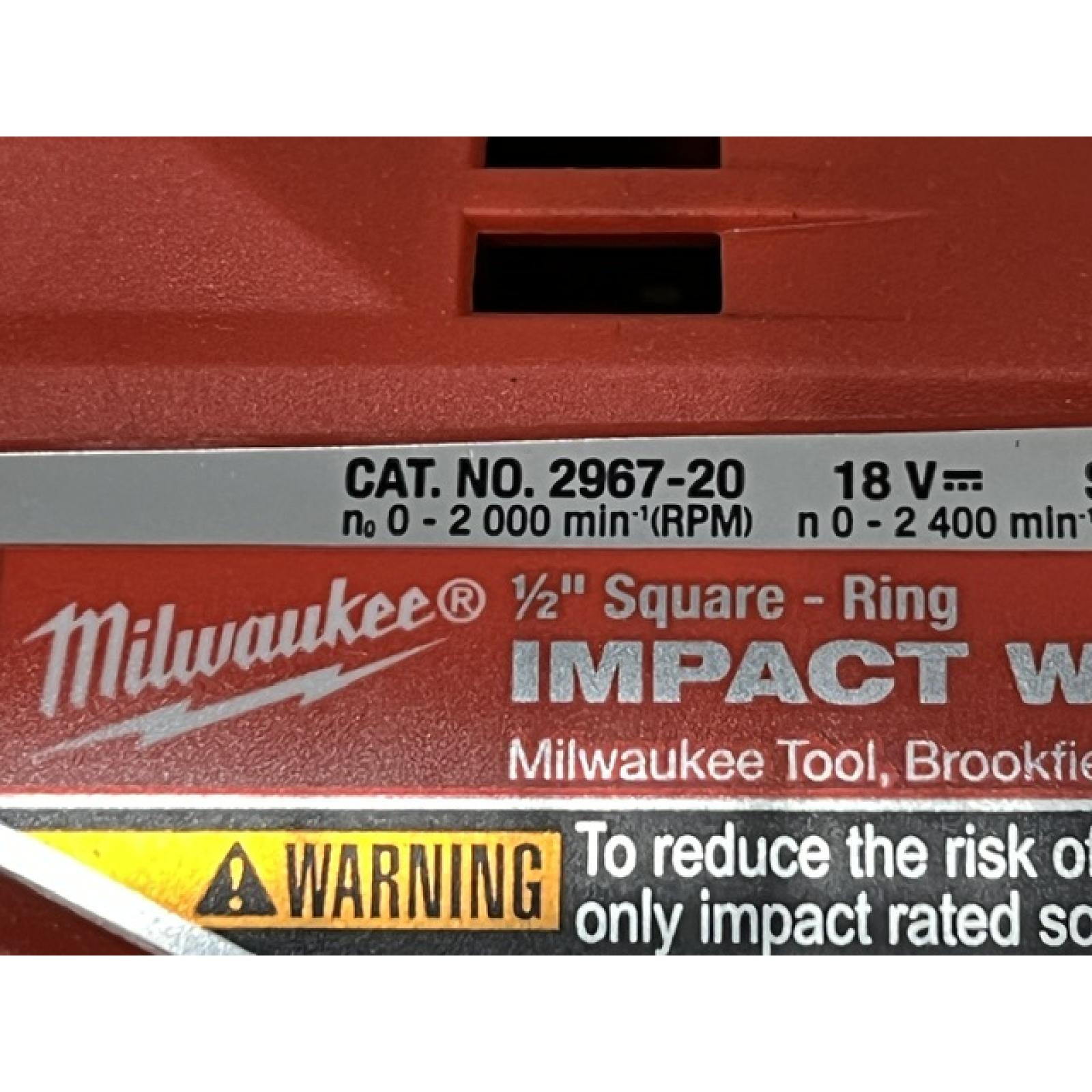 AS-IS Milwaukee FUEL 18V Lithium-Ion Brushless Cordless 1/2 in. Impact Wrench w/Friction Ring Kit