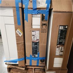 Phoenix AS-IS Mixed Hampton Bay Assembled Base Kitchen Cabinet in Satin White Pallet (6-Cabinets)