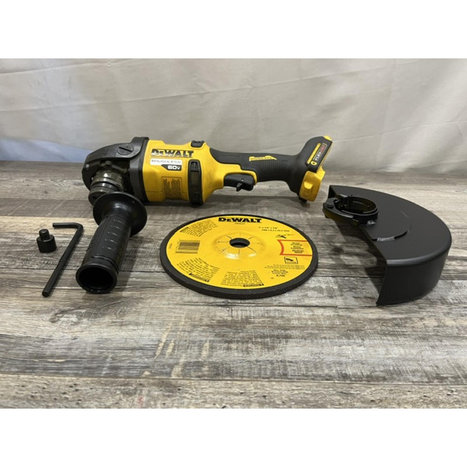 AS-IS DEWALT FLEXVOLT 60V Cordless 7 in. Angle Grinder (Tool-Only)