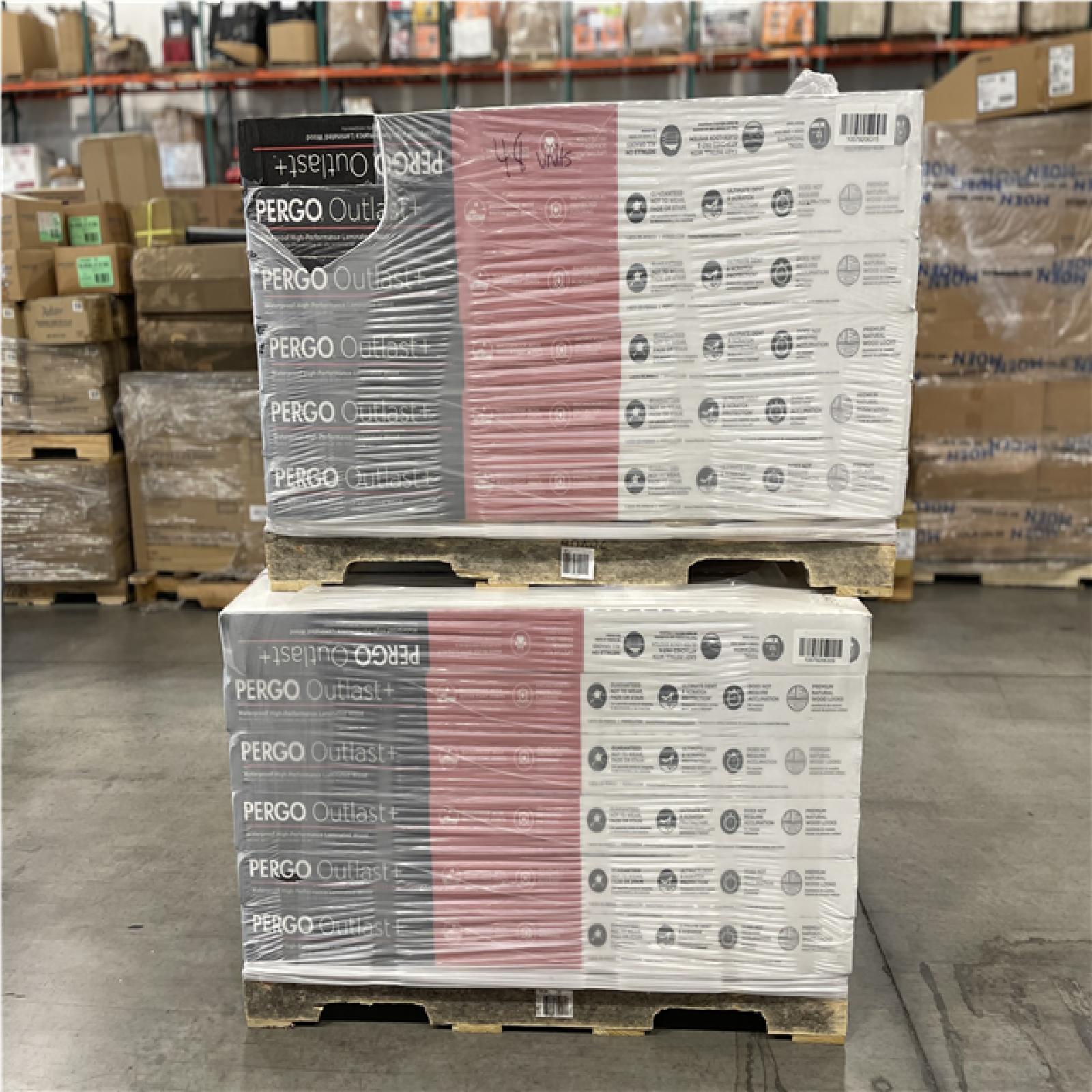 DALLAS LOCATION -Pergo Outlast+ Farrah Oak 12 mm T x 7.4 in. W Waterproof Laminate Wood Flooring (19.63 sq.ft./case) PALLET-(48 UNITS)