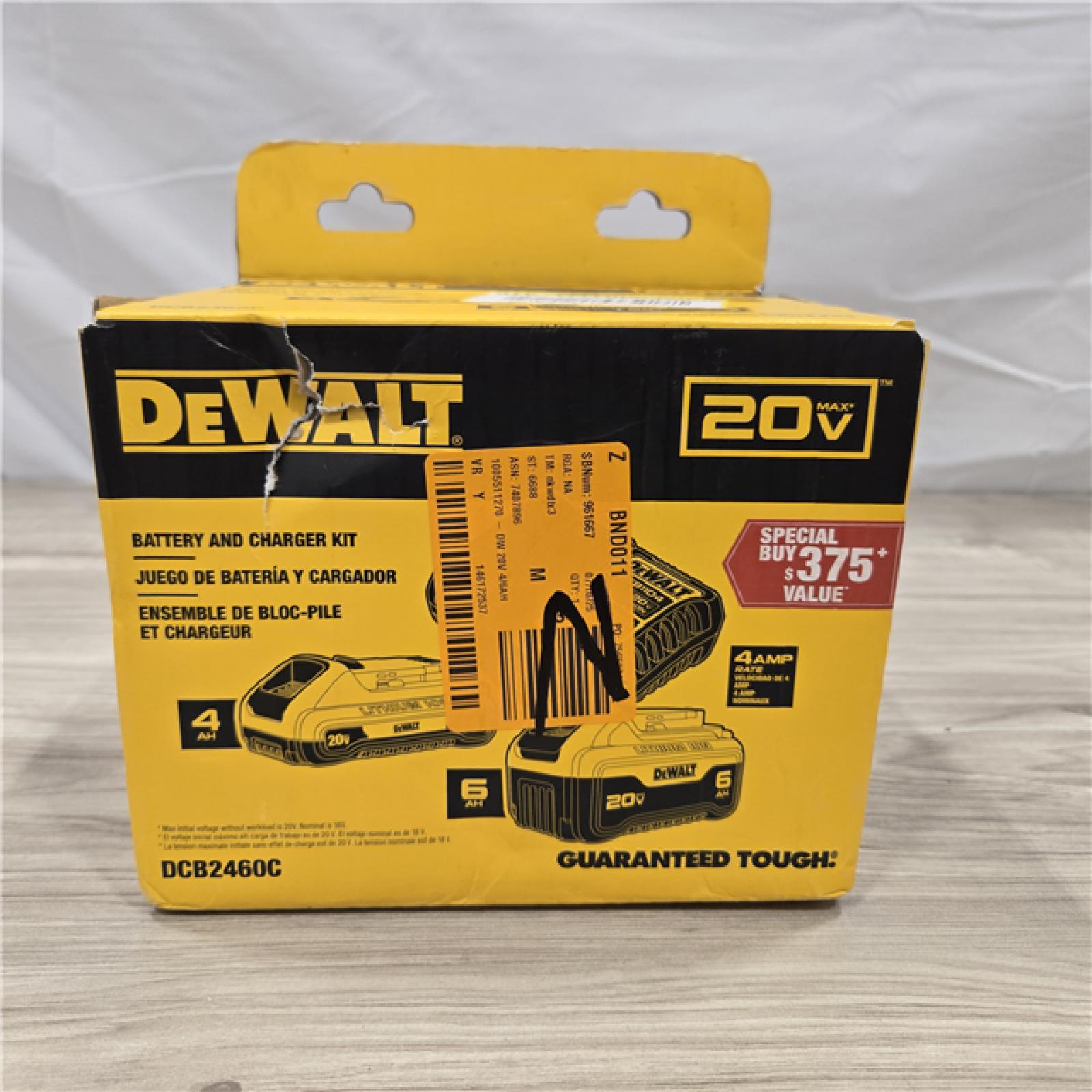 NEW! - DEWALT 20V MAX 6.0Ah and 4.0Ah Battery and Charger Starter Kit