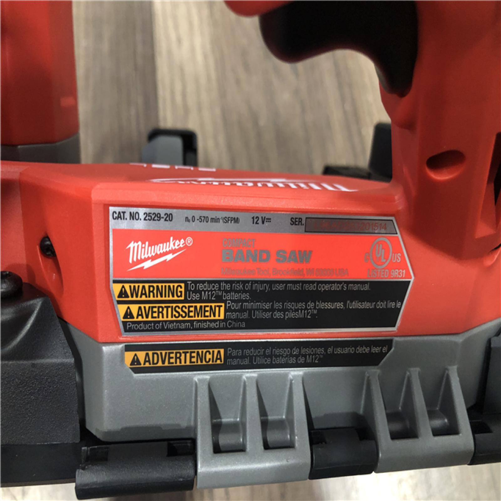 AS-IS Milwaukee FUEL 12V Lithium-Ion Cordless Compact Band Saw (Tool-Only)