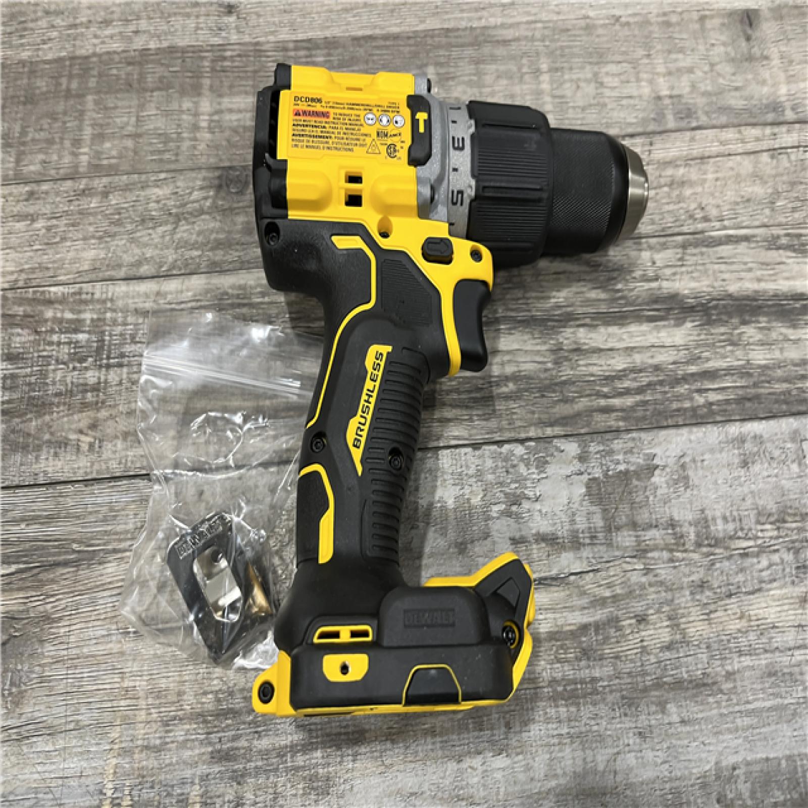 AS-IS DEWALT 20V XR Brushless Cordless 1/2 in. Hammer Drill (Tool-Only)