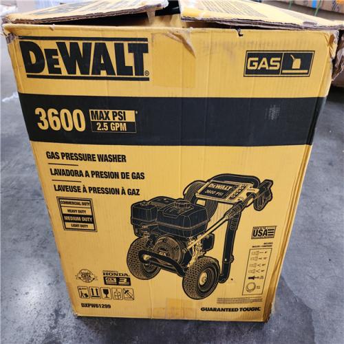 Phoenix AS-IS DEWALT 3600 PSI 2.5 GPM Cold Water Gas Professional Pressure Washer with HONDA GX200 Engine