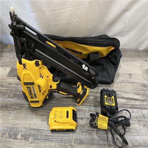 AS-IS DEWALT 20V MAX XR Lithium-Ion Cordless 2-1/2 in. 15-Gauge Finish Nailer Kit