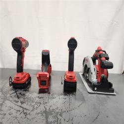 AS-IS- Milwaukee M18 Cordless Brushless 4 Tool Combo Kit