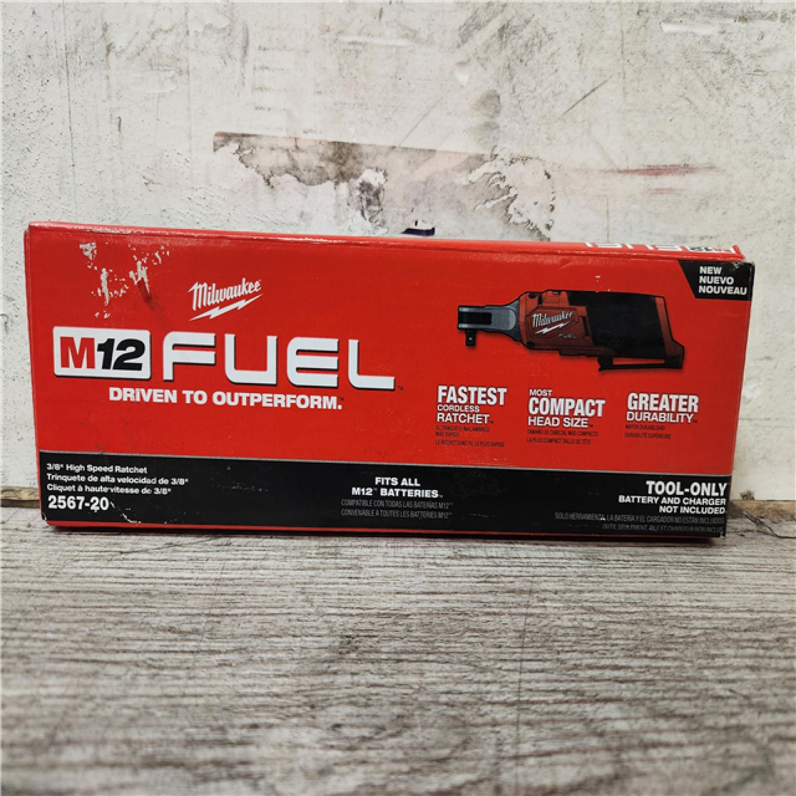 Phoenix Location NEW Milwaukee M12 FUEL 12-Volt Lithium-Ion Brushless Cordless High Speed 3/8 in. Ratchet (Tool-Only)
