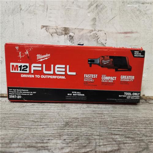 Phoenix Location NEW Milwaukee M12 FUEL 12-Volt Lithium-Ion Brushless Cordless High Speed 3/8 in. Ratchet (Tool-Only)