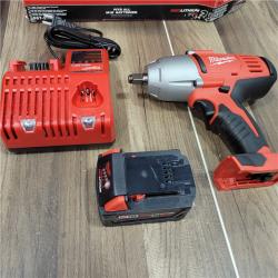 AS-IS Milwaukee M18 1/2 in. Cordless Brushless High Torque Impact Wrench Kit (Battery & Charger)