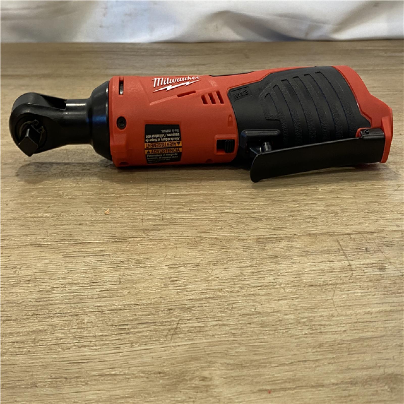 AS-IS Milwaukee 12V Lithium-Ion Cordless 3/8 in. Ratchet (Tool-Only)