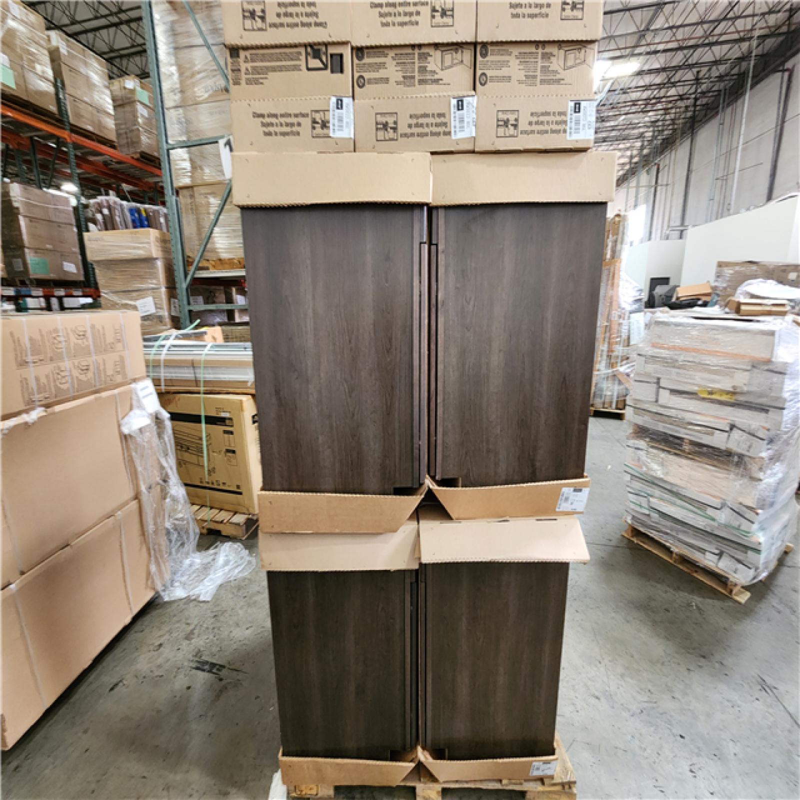 Phoenix Location Hampton Bay Assembled Bathroom/Kitchen Cabinet in Brindle Pallet (7 Cabinets)