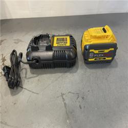 AS-IS - DEWALT FLEXVOLT 20V/60V MAX Lithium-Ion 6.0Ah Battery Pack with 6 Amp Output Charger