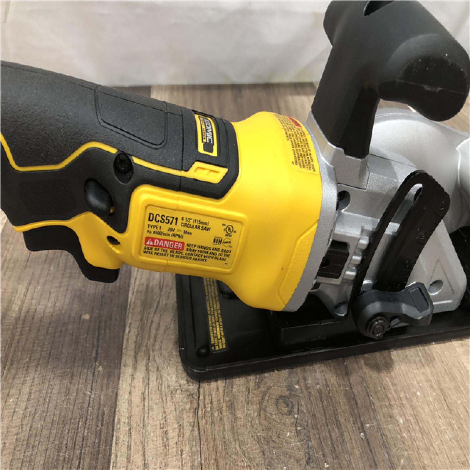 AS-IS DEWALT ATOMIC 20V MAX Cordless Brushless 4-1/2 in. Circular Saw (Tool Only)
