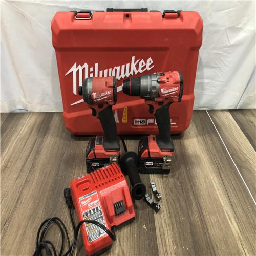 AS-IS Milwaukee FUEL 18V Lithium-Ion Brushless Cordless Hammer Drill and Impact Driver Combo Kit