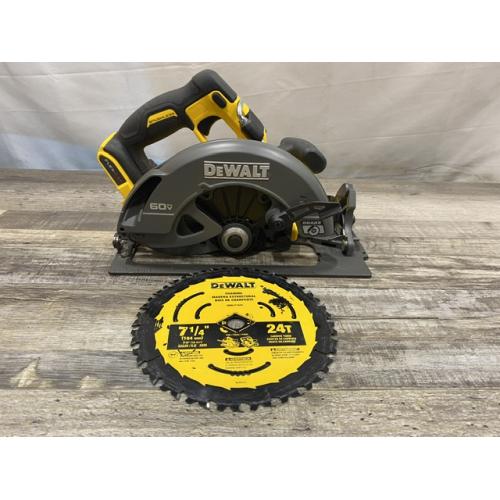 AS-IS DEWALT FLEXVOLT 60V MAX Cordless Brushless 7-1/4 in. Circular Saw with Brake (Tool Only)