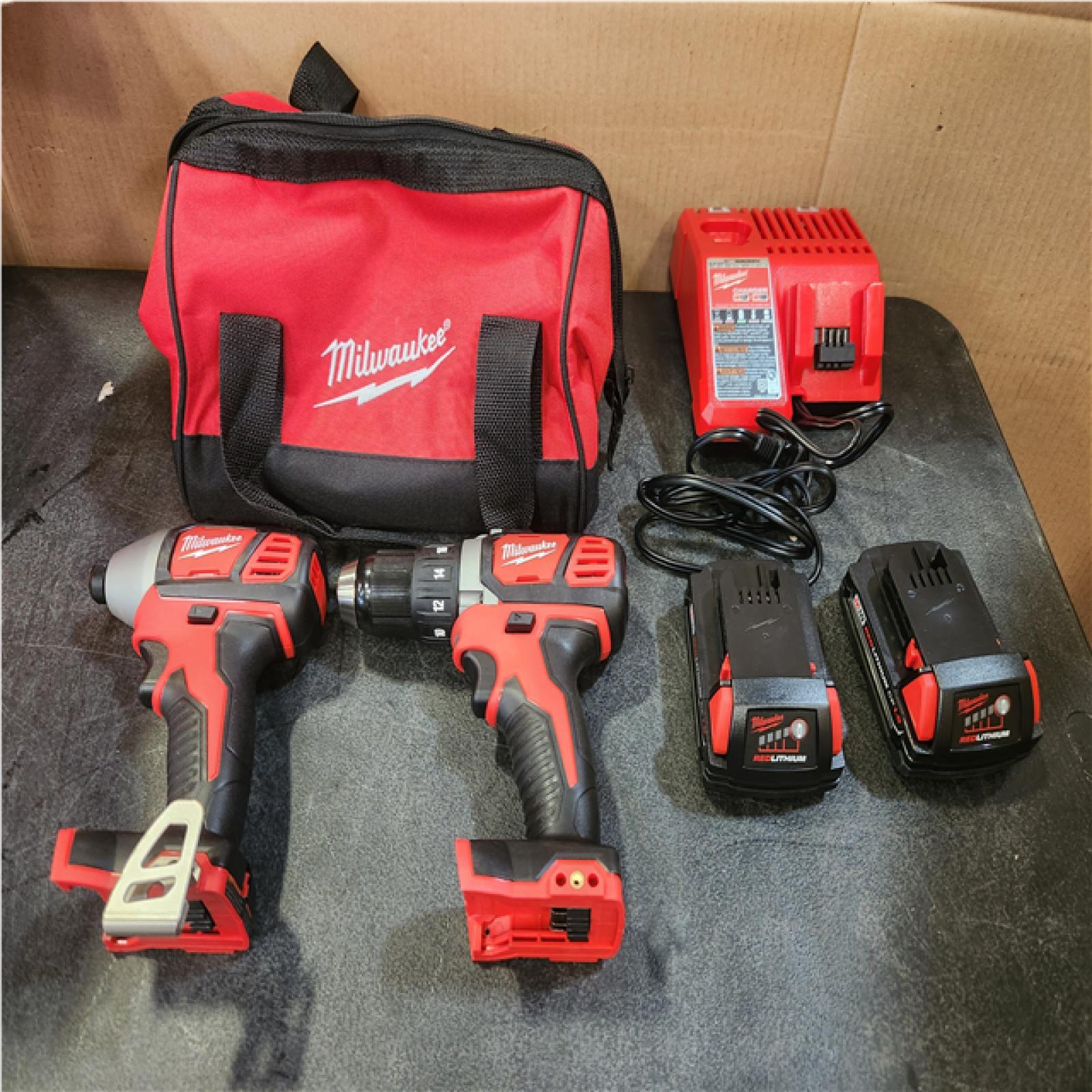 Phoenix NEW Milwaukee M18 18V Lithium-Ion Cordless Drill Driver/Impact Driver Combo Kit (2-Tool) W/ Two 1.5Ah Batteries  Charger Tool Bag