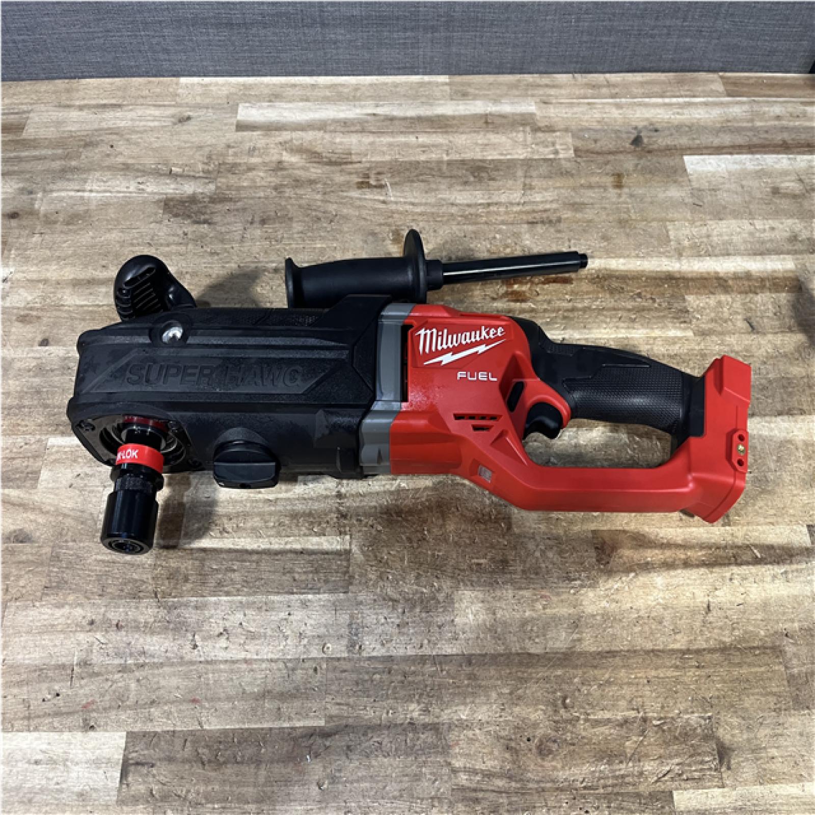 Houston Location AS-IS Milwaukee FUEL 18V Lithium-Ion Brushless Cordless GEN 2 SUPER HAWG 7/16 in. Right Angle Drill (Tool-Only)