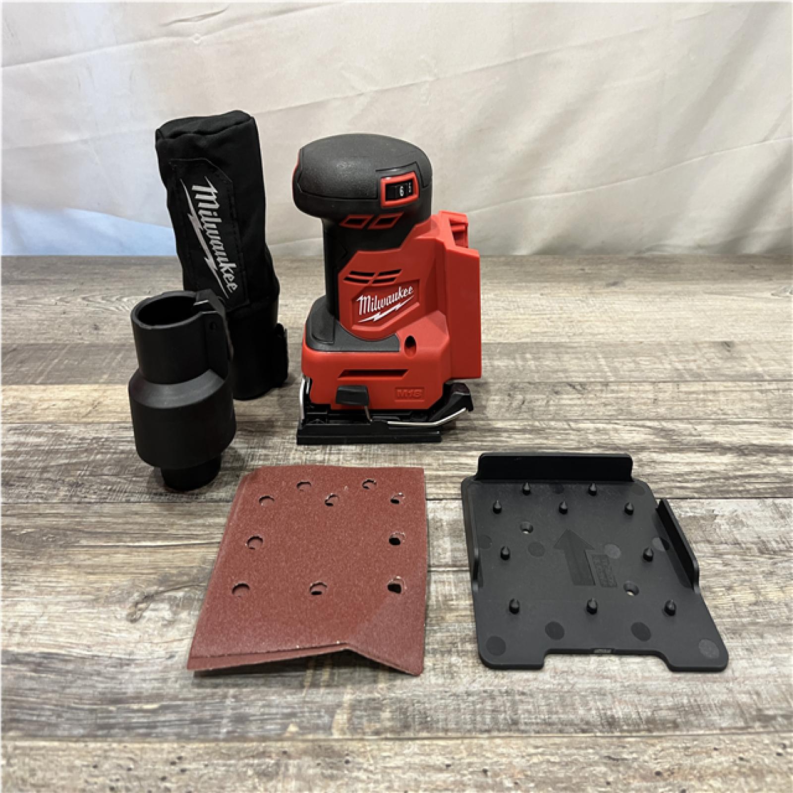 AS-IS Milwaukee 18V Lithium-Ion Cordless 1/4 in. Sheet Sander (Tool-Only)