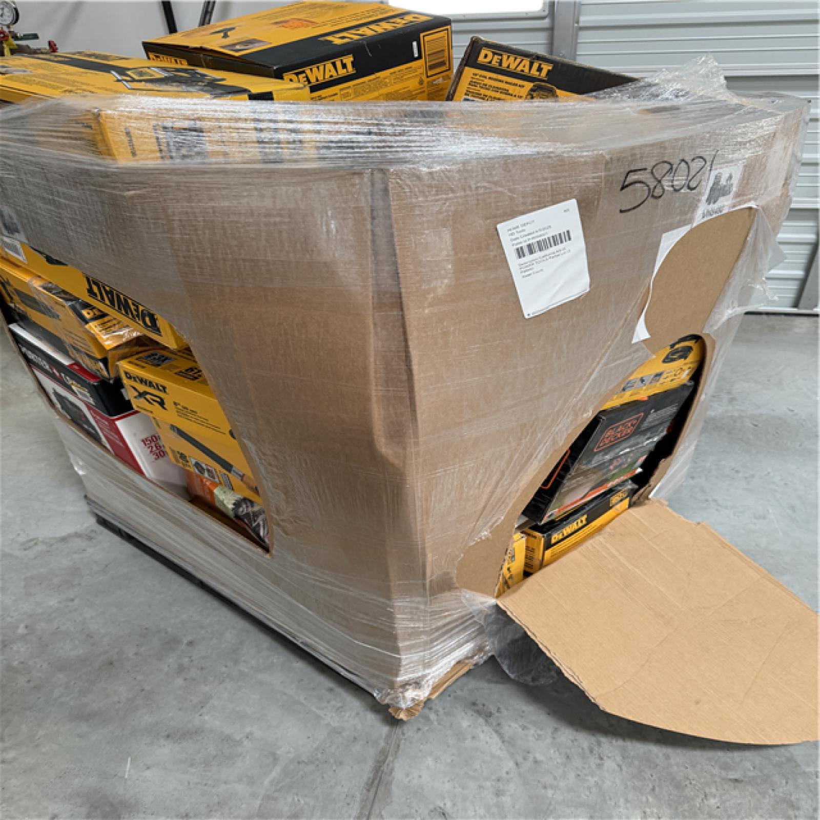 California AS-IS POWER TOOLS Partial Lot (3 Pallets) P-R058021