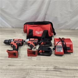 AS-IS Milwaukee 18V Cordless 2-Tool Drill/Driver and Impact Driver Kit