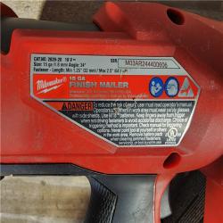 HOUSTON LOCATION - AS-IS Milwaukee 2839-20 M18 FUEL 15 Ga. 18 Volt Brushless Angled Finish Nailer (TOOL ONLY)