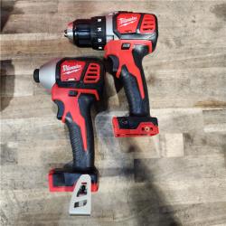 HOUSTON LOCATION - AS-IS Milwaukee 18V Cordless Brushed 2-Tool Drill/Driver and Impact Driver Kit
