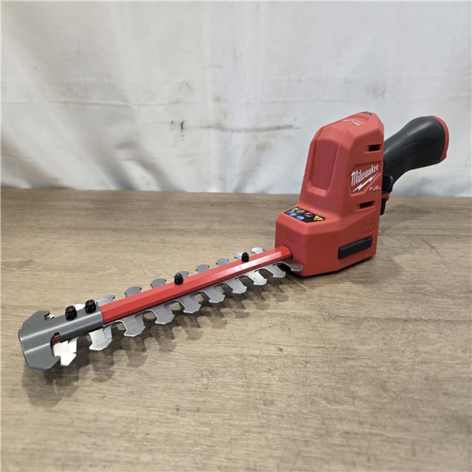 AS-IS Milwaukee FUEL 8 in. 12V Cordless Battery Hedge Trimmer (Tool-Only)