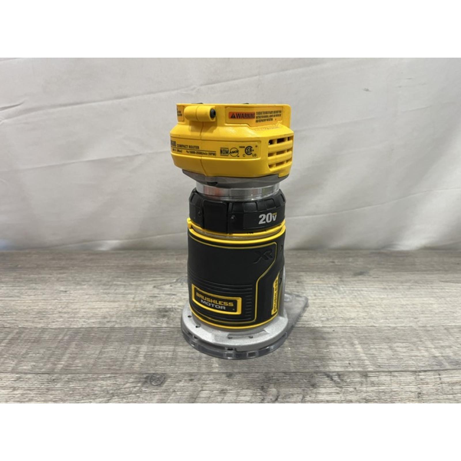 AS-IS DEWALT 20V MAX XR Cordless Brushless Fixed Base Compact Router (Tool Only)