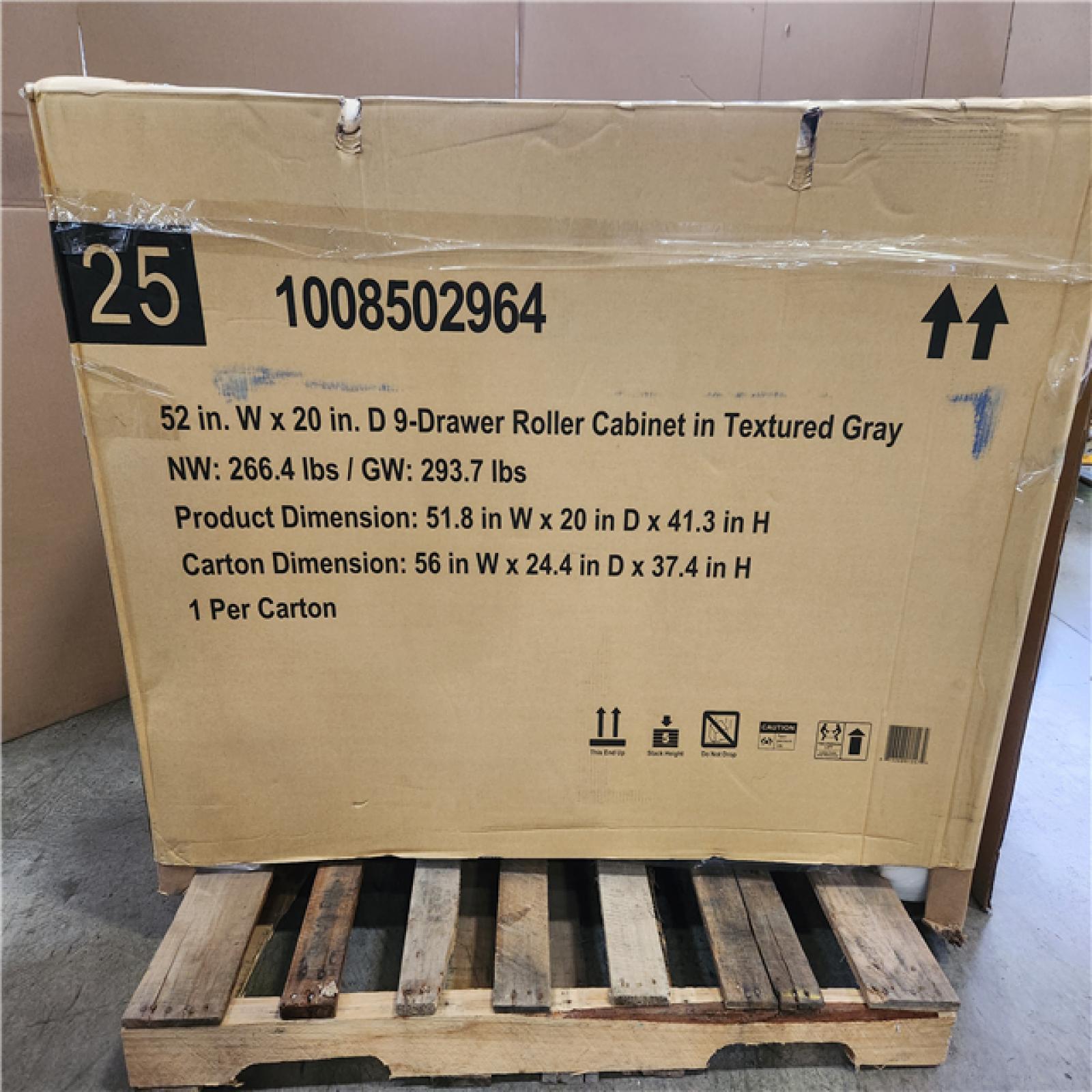 Phoenix NEW Husky Heavy-Duty 52 in. W x 20 in. D 9-Drawer Matte Gray Rolling Tool Cabinet